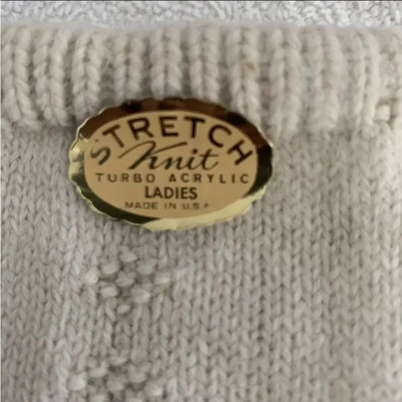 Vintage American Knits Acrylic Fair Isle Gloves One Sz Ladies Gloves USA New! - Picture 5 of 9